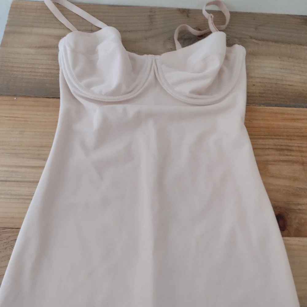 Body Slimmers by Nancy Ganz Underwire Slip Dress w/ Convertible Straps Size 36C